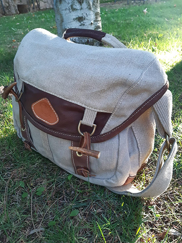 Terrapax marka - örgü + deri omuz çantası - 5