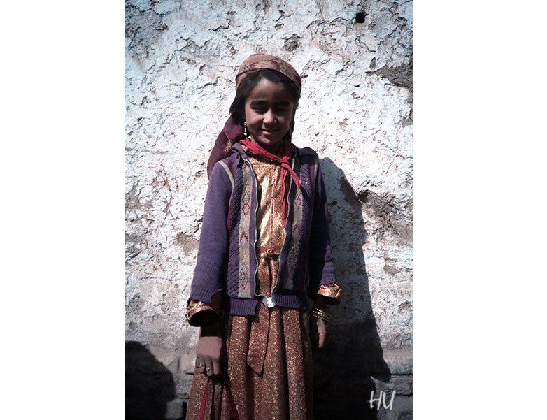 Bayramda Uygur Kızı, Kaşgar, Uygur Bölgesi, Çin, 1984 yılı.
