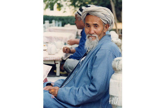 Kahvehanade, Buhara, Özbekistan, 1984 yılı   Fotoğraf: Halil Uğur 