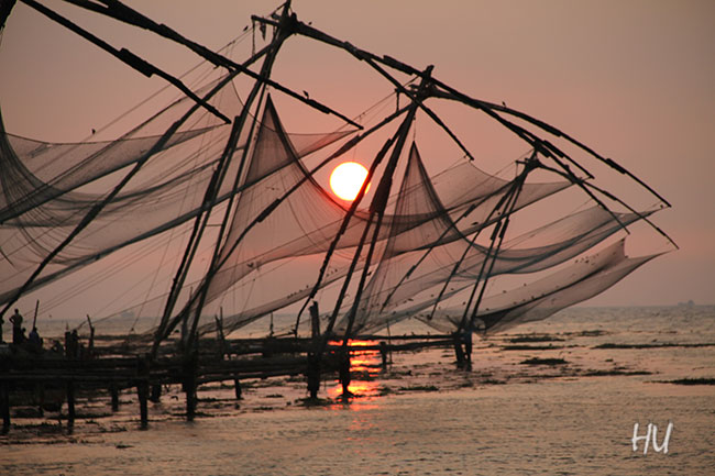 Balık ağları ve güneşin batışı, Hindistan            Fotoğraf: Halil Uğur