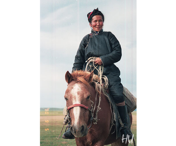 Moğol Atlı, Moğolistan, 1990. Fotoğraf: Halil Uğur 